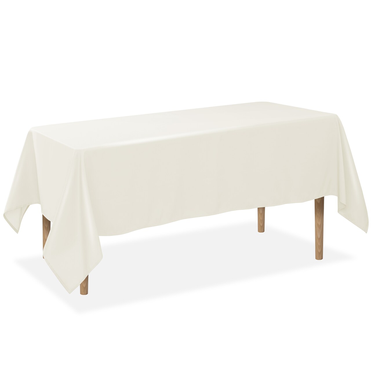 Lann's Linens 10 Pack Rectangular Tablecloths, Washable Polyester Fabric Table Cloth for Dining Tables, Parties, Restaurants, Weddings